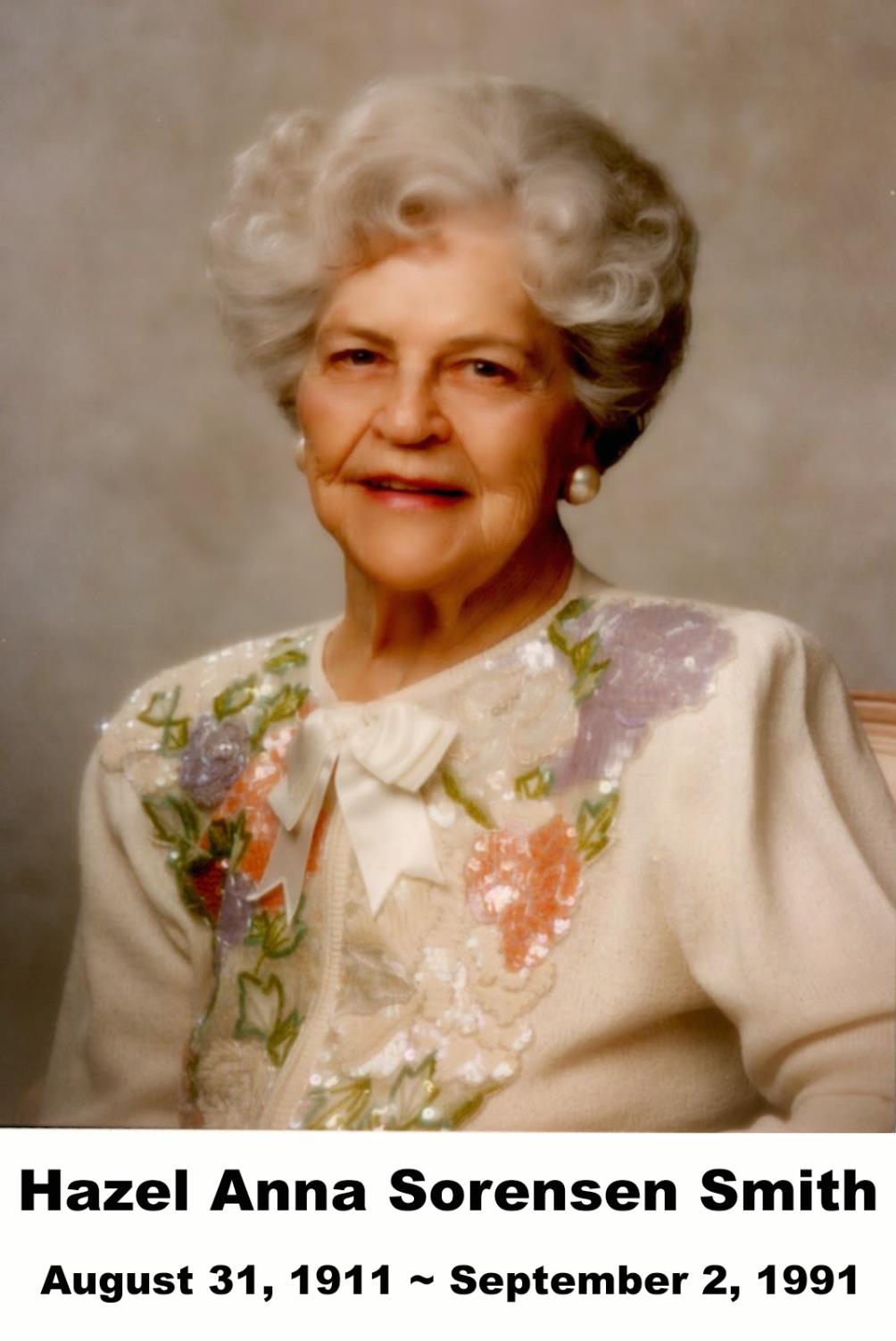 Hazel Anna Sorensen Smith, 8-31-1911 to 9-2-1991 (2)