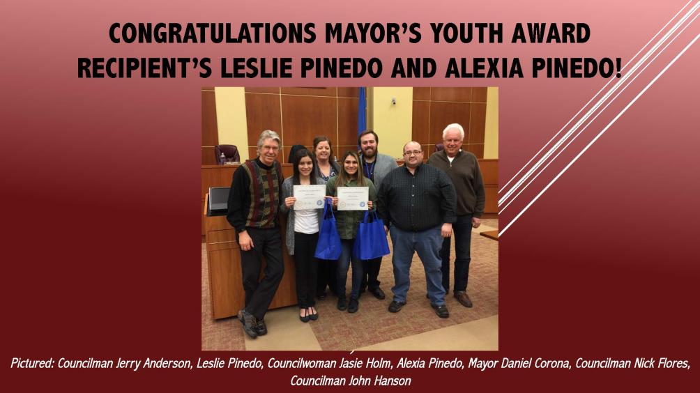 February Mayors Youth Award