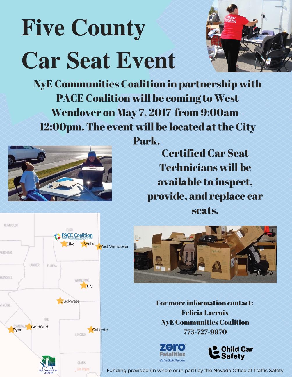 5 County West Wendover Car Seat Flyer