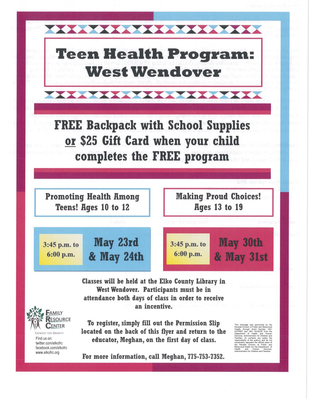 Teen Health Program 2017 Flyer Page_1