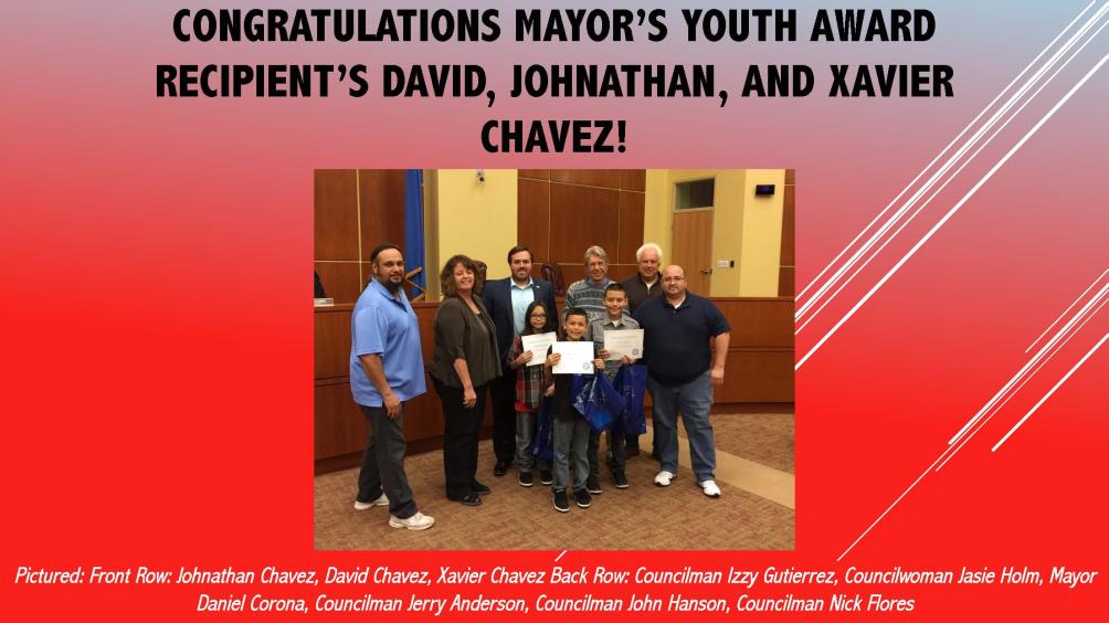 Mayor's Youth Award WWES - April 2017 Image