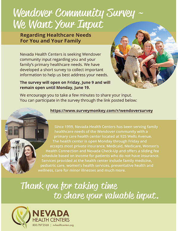 Wendover Health Survey Flyer image small