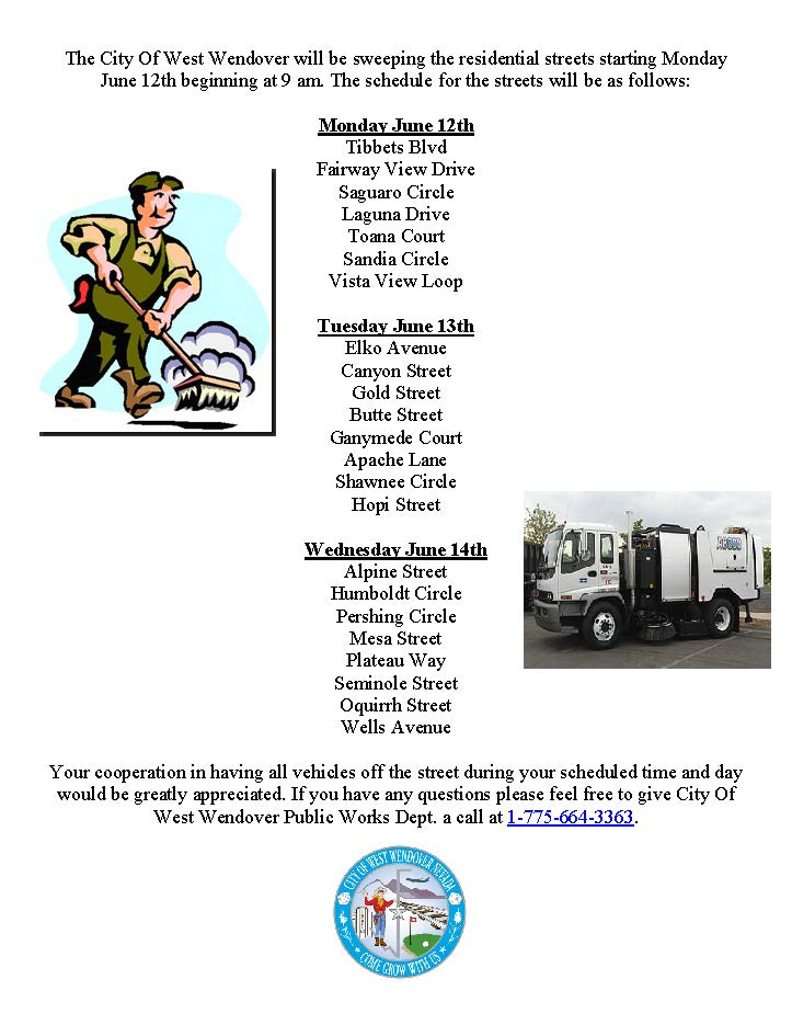 Street Sweeper Schedule Flyer Image