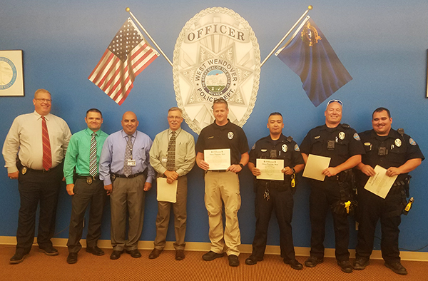 WWPD Officers Recognized 8-9-2017 small