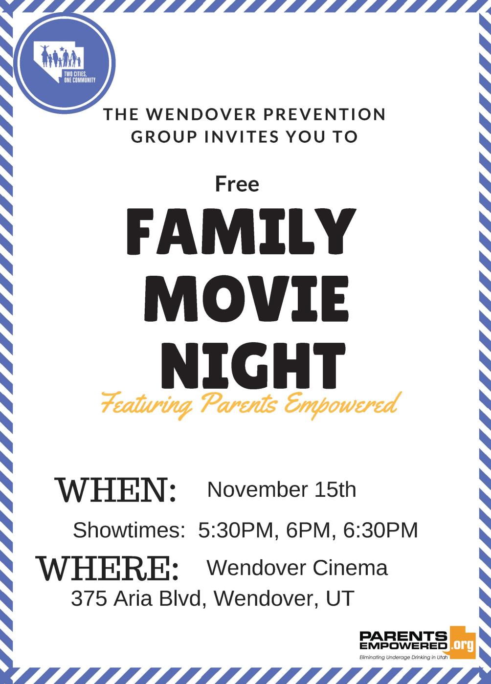 WPG movie night flyer