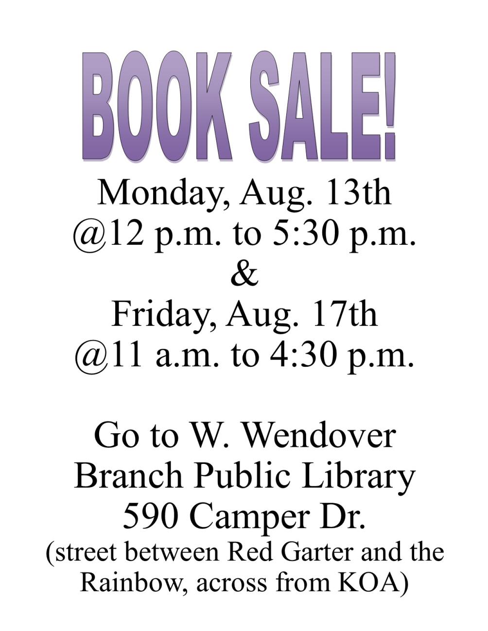 WW Library, Book Sale