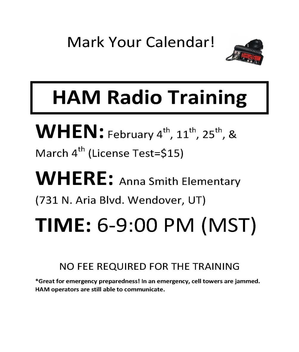 Mark Your Calendar HAM radio