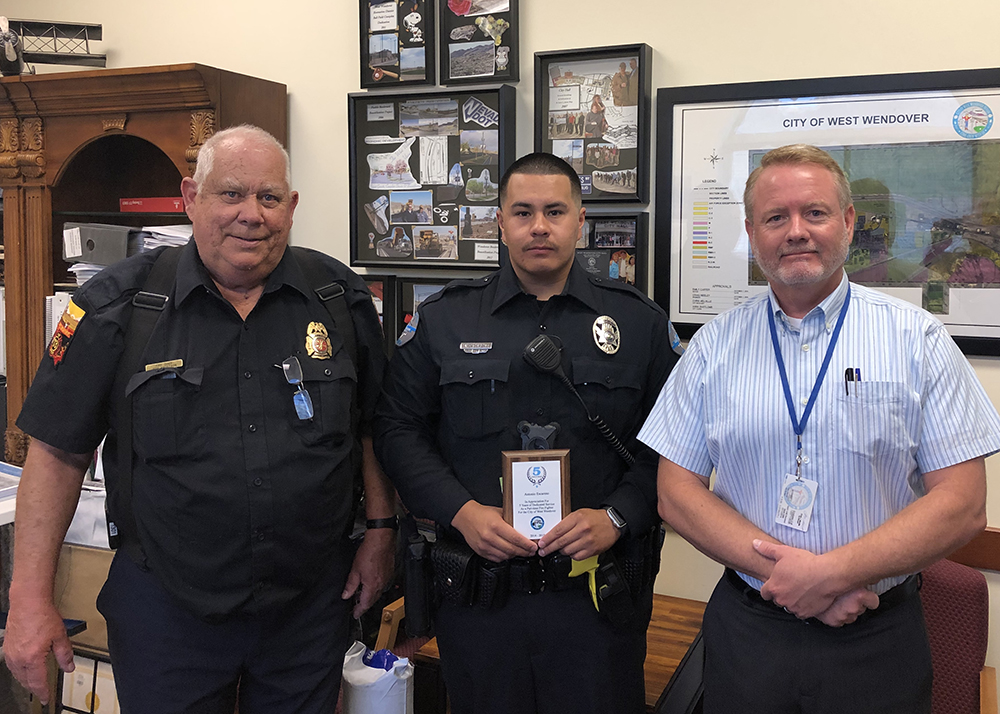 5 Year Service Award, A. Escareno WWFD 7-2-2019