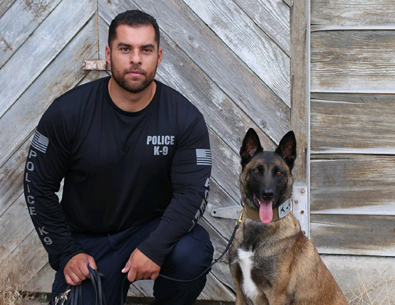 Ofc. Alejandro Sanchez and K-9 Vigo  small2