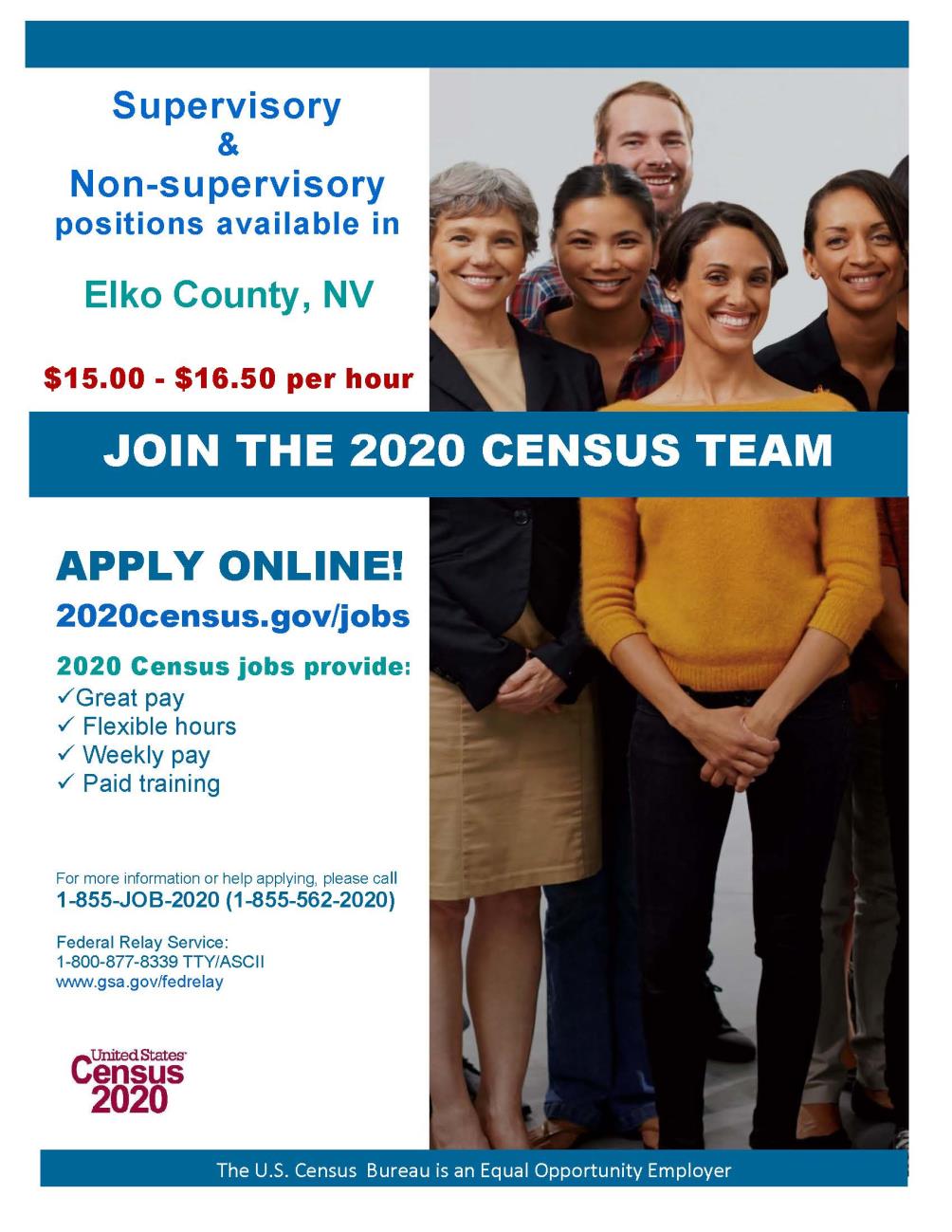 Census Team Recruitment Flyer