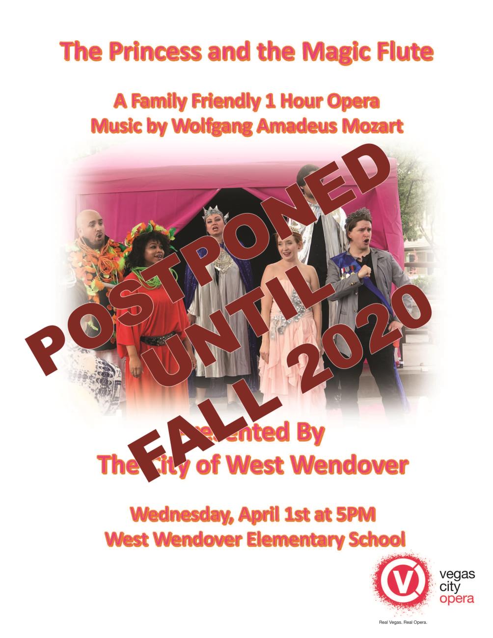 Vegas Opera - Princess and the Magic Flute Flyer - POSTPONED