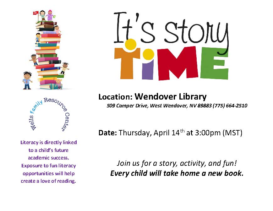 Story Time Flyer- April Wendover 2022