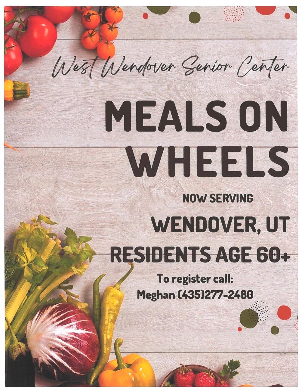 Meals on Wheels Flyer Wendover UT