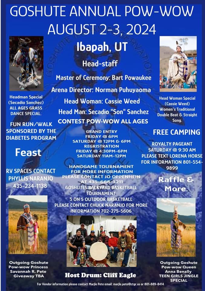 Goshute PowWow 8-2 thru 8-3  2024